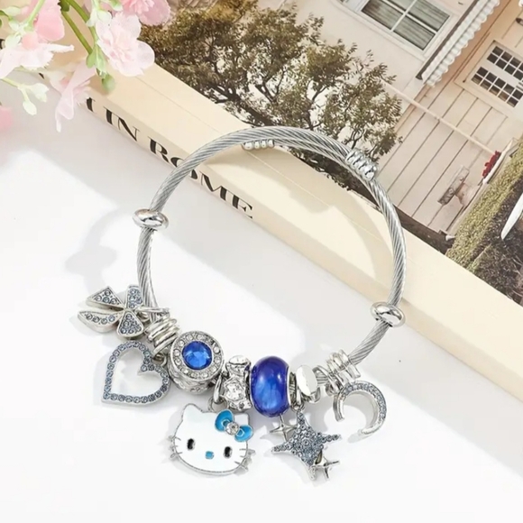 "Pandora Style" Hello Kitty Charm Bracelet NEW Authentic Sanrio - Picture 1 of 4